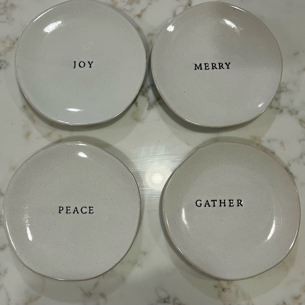 Hearth & Hand Appetizer Plates, Magnolia, set of 4